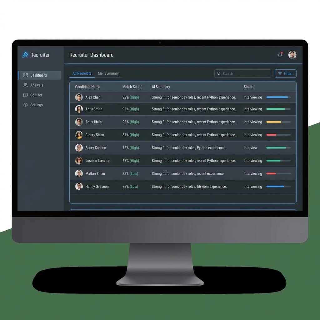 Recruiter Dashboard Pipeline